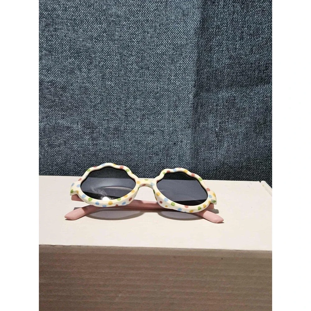 Fynn & Riley Toddler Girls Sunglasses Flower Polka Dot 100% UV Protection NEW